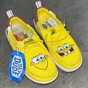 Hey Dude Yellow SpongeBob Women's Sneakers